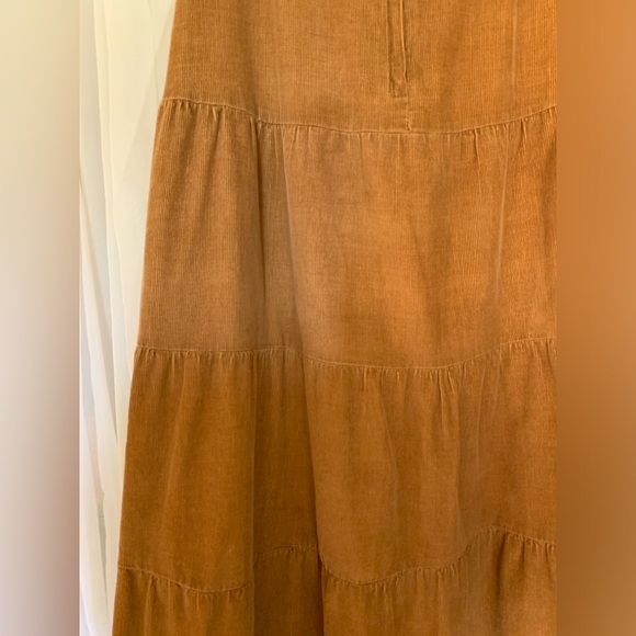 Armor Jeans, high waisted Long  corduroy skirt, beige, 100% cotton, Size 1/2 - Picture 6 of 6